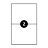 Etiquettes Laser - Coins droits - etiquette Image- Etiquette Blanche format A4 - Antalis
