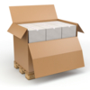 Caisse Container avec Abattant- Boite carton grand format - Caisse carton grande contenance - Facile à charger - Simple à fermer- Expedition - stockage - Emballage - Antalis