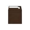 Enveloppes carrées 170 x 170 mm sans fenêtre Curious Translucents Color vélin, Chocolate, strip, patte droite 100g/m2