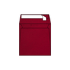 Enveloppes carrées 170 x 170 mm sans fenêtre Curious Translucents Color vélin, Red Lacquer, strip, patte droite 100g/m2