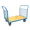 Photo Chariot modulaire 500 kg 2 dossiers grillagés amovibles
