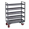 Photo Servante multi niveaux à 5 plateaux tôle 400 kg