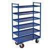 Photo Servante multi niveaux à 6 plateaux tôle 400 kg
