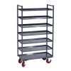Photo Servante multi niveaux à 7 plateaux tôle 400 kg