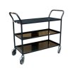 Photo Servante polyvalente 3 plateaux tôle 200 kg grise