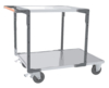 Servante FIMM flat-pack 2 plx tôle 1 pl. 1200 x 800 mm et 1 pl. 900 x 800 mm roues caoutchouc 400kg
