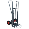 Diable DBA 350 kg poignées fermées bavette mixte roues increvables, Ø260 mm