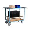 Servante mécano-soudée double poignées 3 plat mélaminé 850x500mm roues TPE 250kg