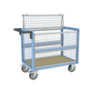 Chariot conteneur grillagé avec toit FIMM, 1000 x 600 mm, 500 kg