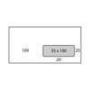 Enveloppe Blanche C5/C6 80 g/m² Mise sous pli avec Fenêtre 35x100 - Antalis Premium