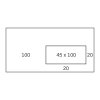 Enveloppe DL Conqueror Laid Diamond White  120 g/m² avec fenêtre 45 mm x 100 mm Tarot Cool Gray 2
