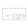 Enveloppe de création DL Rives Vergé Extra Blanc 120 g/m² avec fenêtre 35 mm x 100 mm Boîte de 500