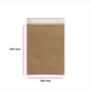 Pochette matelassée papier nid d'abeille 200 x 260 mm