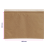 Pochette matelassée papier nid d'abeille 320 x 500 mm