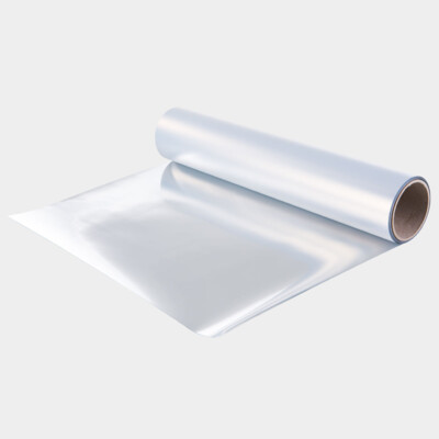 Flex de découpe metallisé en polyuréthane pour transfert à chaud 420 argent CHEMICA Metallic
