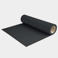 Flex de découpe en polyuréthane pour transfert à chaud 680 noir  CHEMICA Carbon