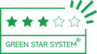Un produit 3 étoiles "Green Star System for Visual Com" signifie qu'il est soit fabriqué à partir d'une matière première d'origine fossile ayant une forte recyclabilité, soit à partir d'un matériau d'origine renouvelable/biologique ayant une faible recyclabilité, soit à partir d'un matériau d'origine recyclée qui n'est pas recyclable