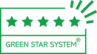 Un produit 5 étoiles "Green Star System for Visual Com" signifie qu'il est fabriqué à partir d'une matière première d'origine recyclée et qui est parfaitement recyclable